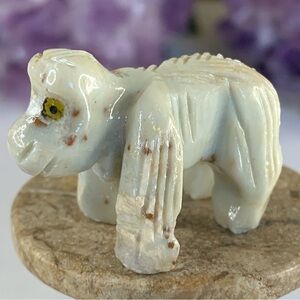 Miniature GORILLA Stone Carving Mini Figurine Steatite Carved Soapstone Animal